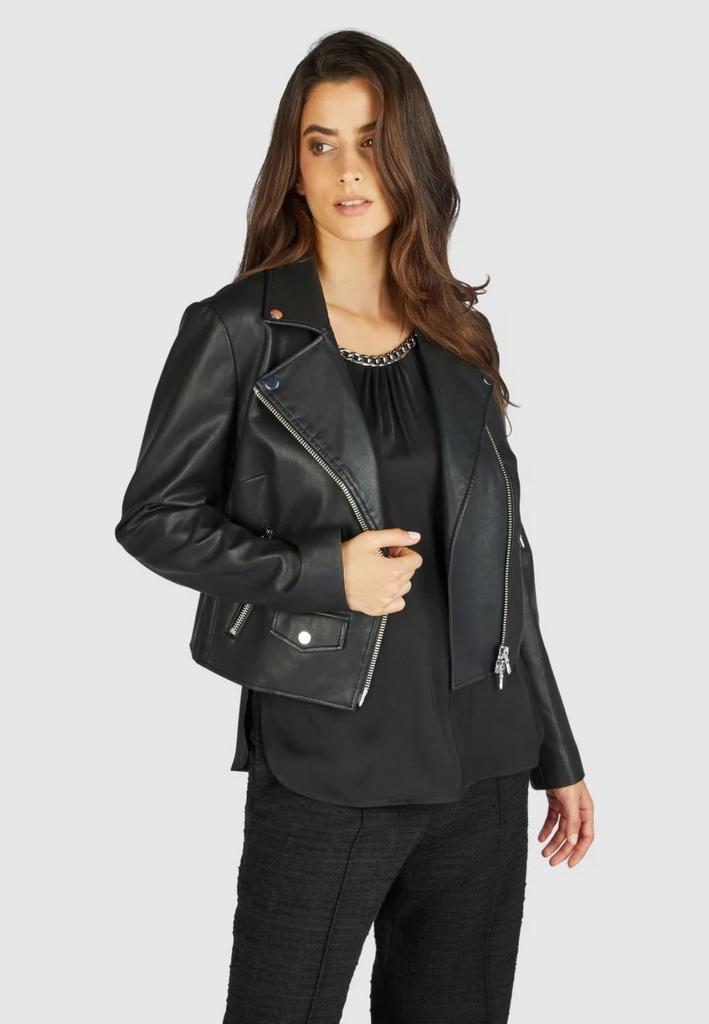 Куртка MARC AUREL 93263-3810 черная Эко кожа