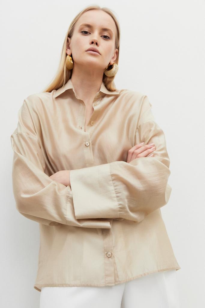 Блуза SEVEN LAB 11.700.492 бежевая вуаль