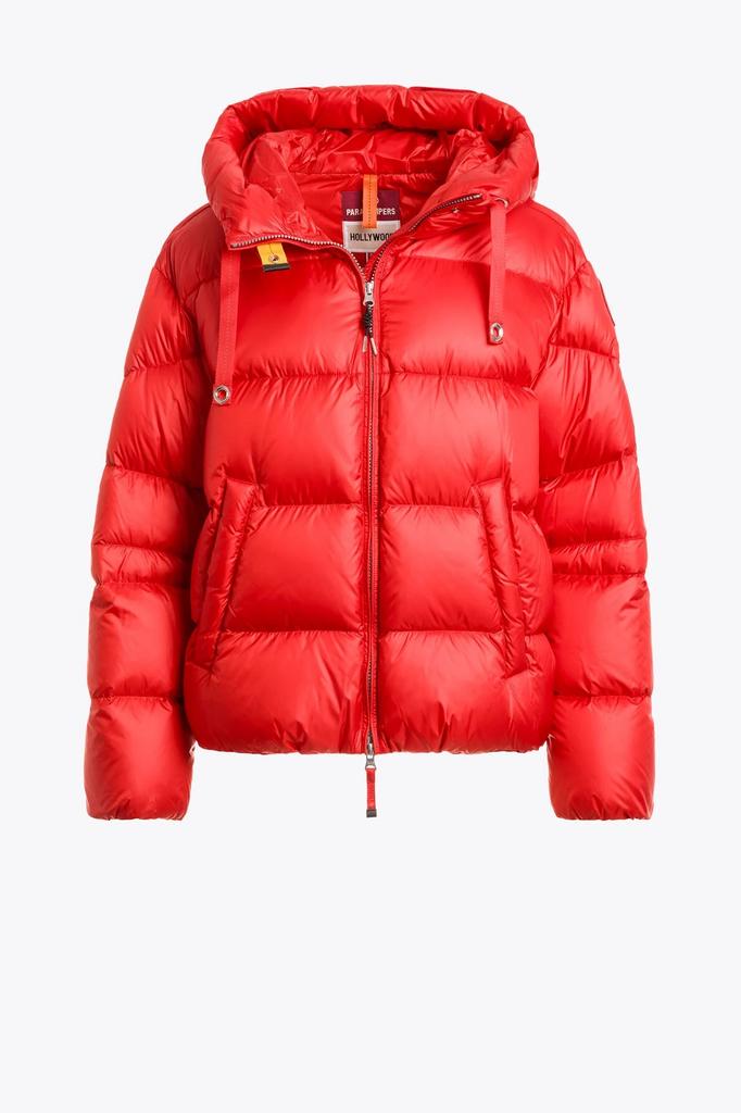Куртка жен. PARAJUMPERS TILLY 353 красная короткая, капюшон