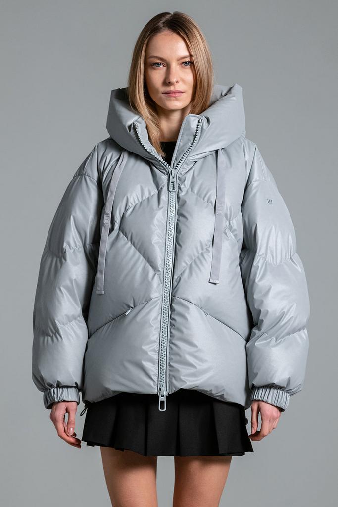 Куртка жен. DUNO PEGGIE серая короткая