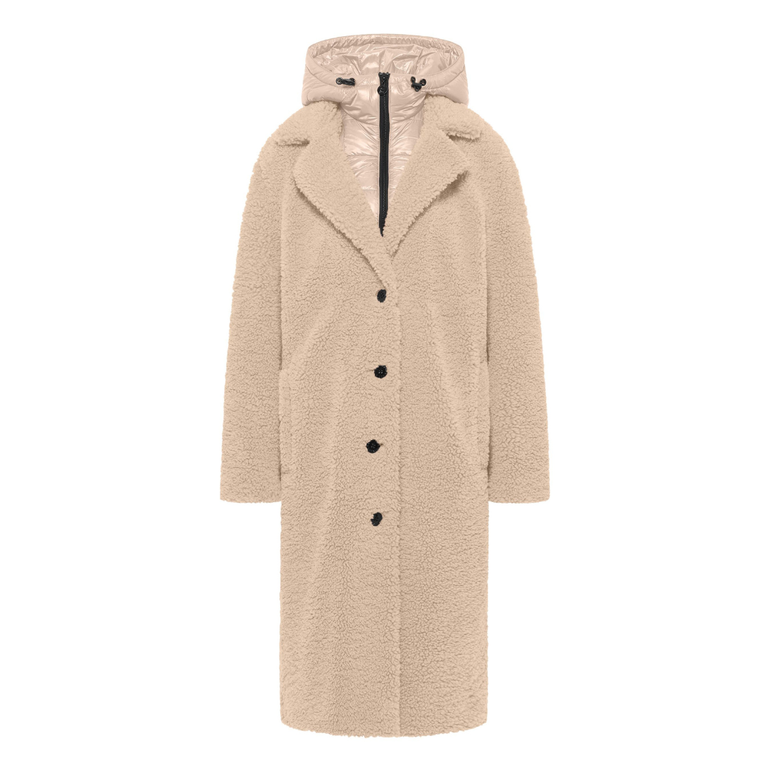 Пальто жен. FRIEDA&FREDDIES бежевое тедди