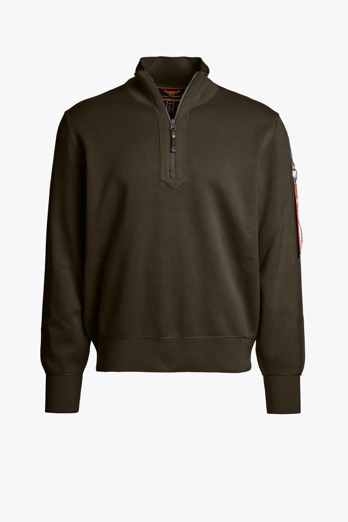 Джемпер муж. PARAJUMPERS BASIC SCOE 117 зеленый, молния