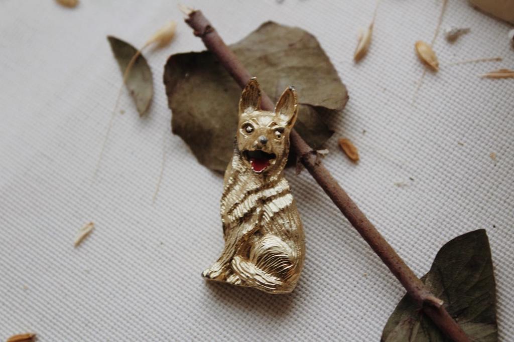 Винтажная брошь «Овчарка», Gerry’s