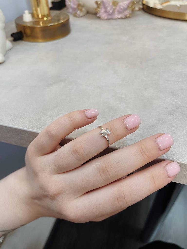 Кольцо на фалангу  «Мишка-1» регулируемое