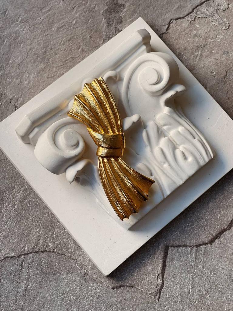 Винтажная брошь «Крупный бант-1»