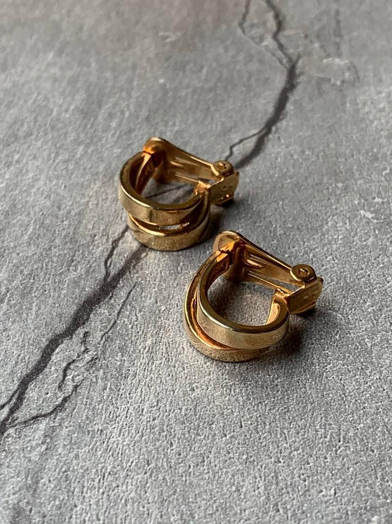 Винтажные клипсы «Переплетения»