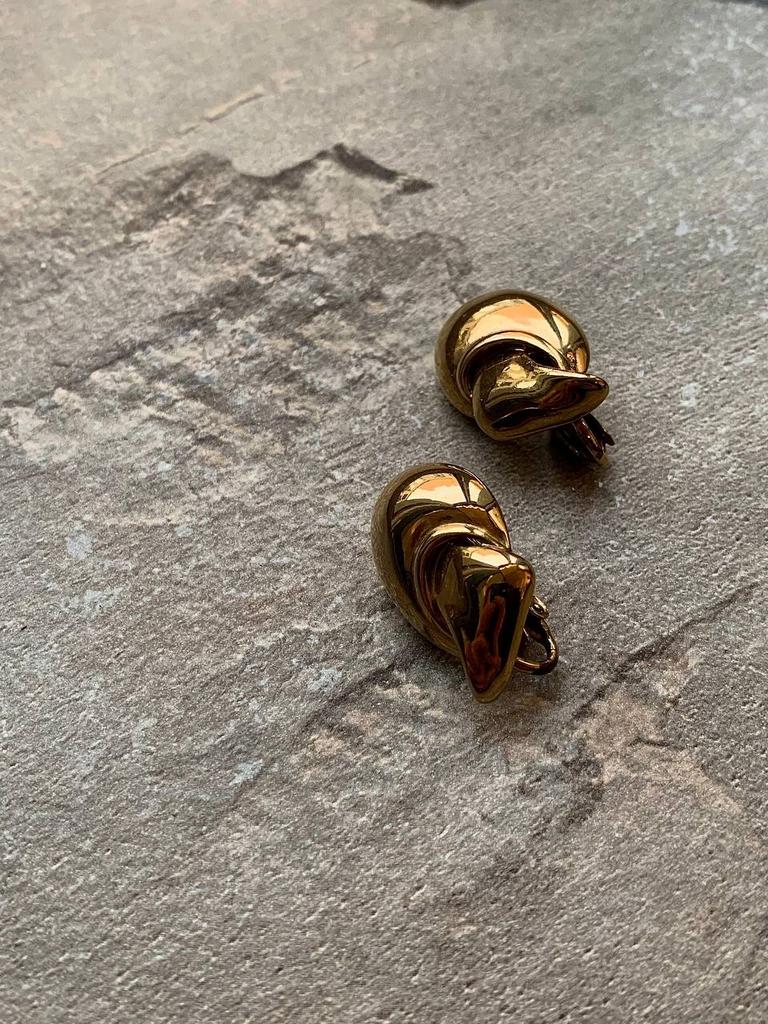 Винтажные клипсы «Ракушка»