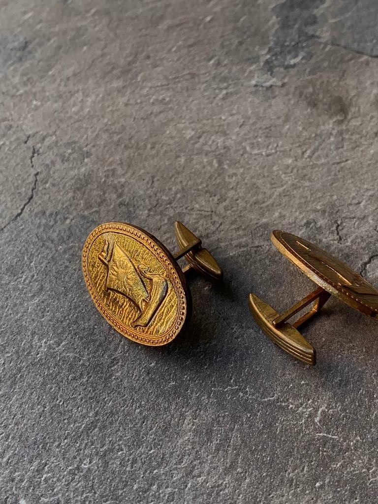 Винтажные запонки «Парус»