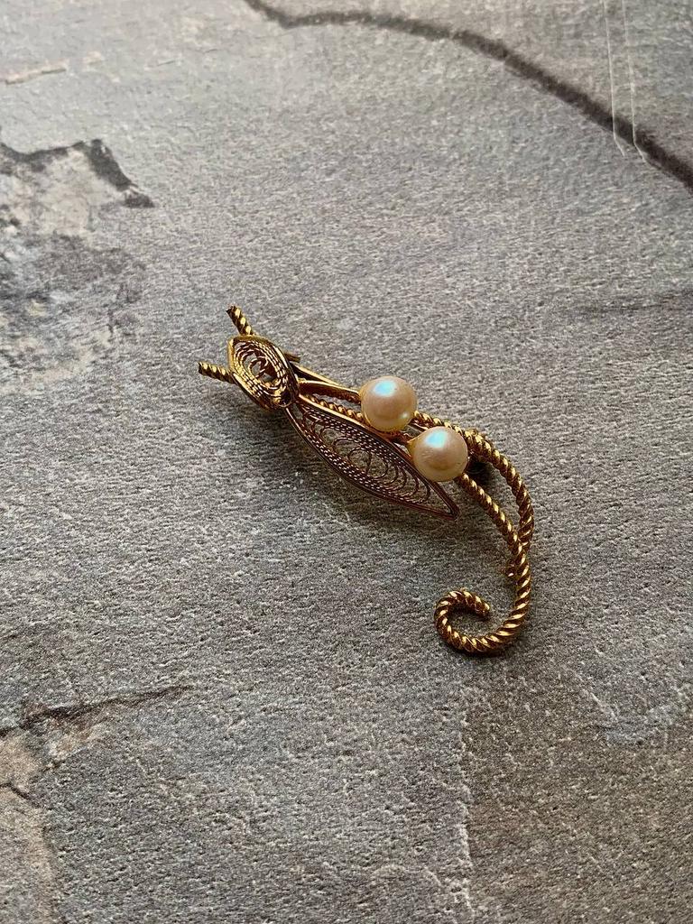 Винтажная брошь «Fly»