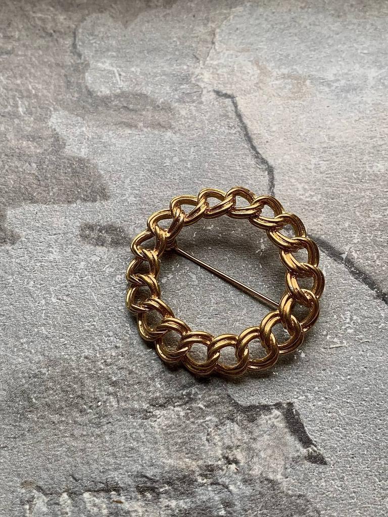 Винтажная брошь«Плетение»