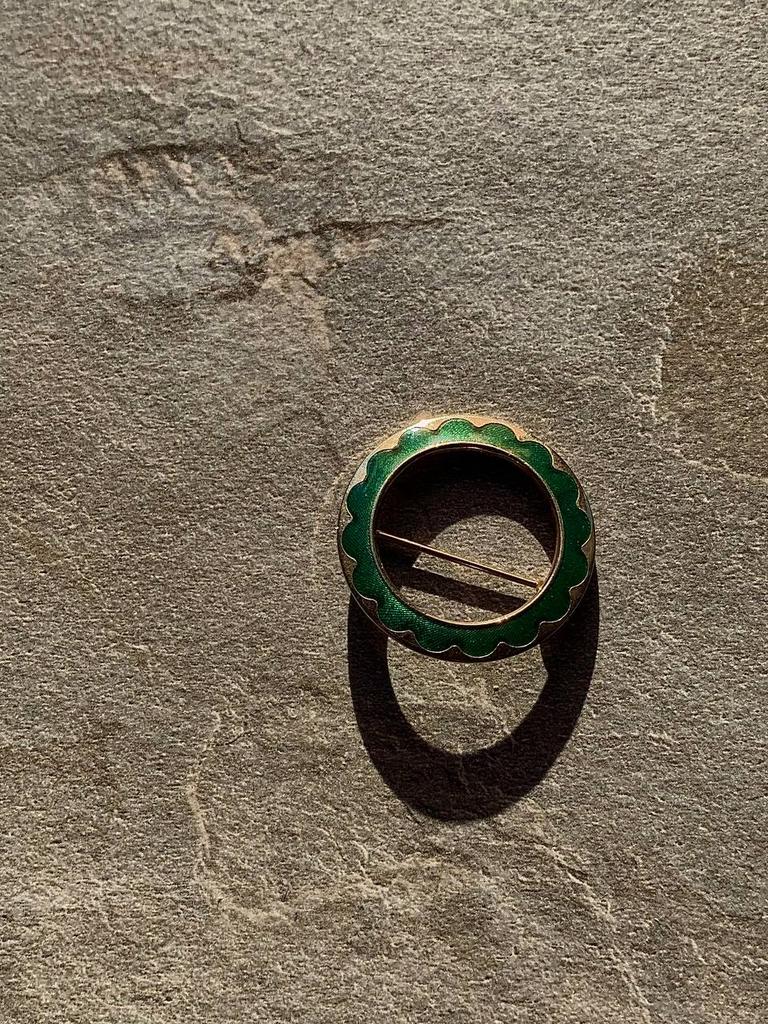 Винтажная брошь «Green»