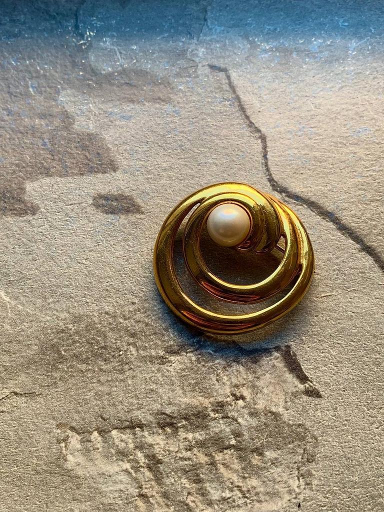 Винтажная брошь «Жемчужная»