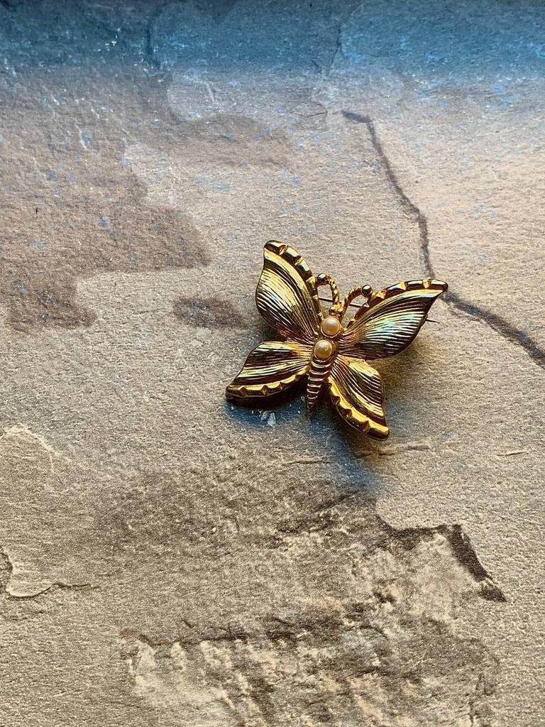 Винтажная брошь «Бабочка-3»