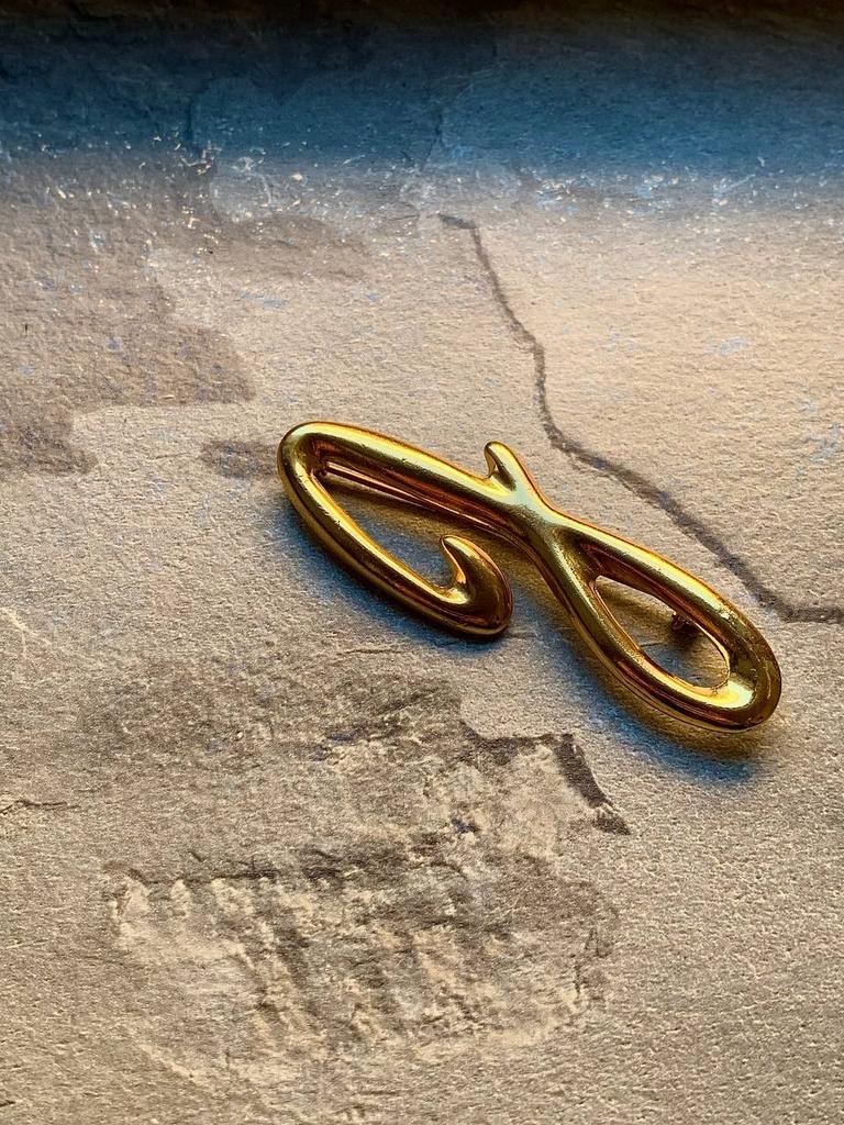 Винтажная брошь «g»