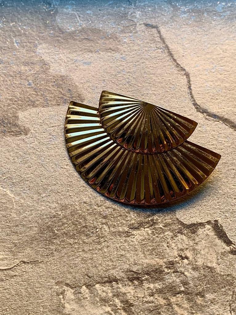 Винтажная брошь «Веера»
