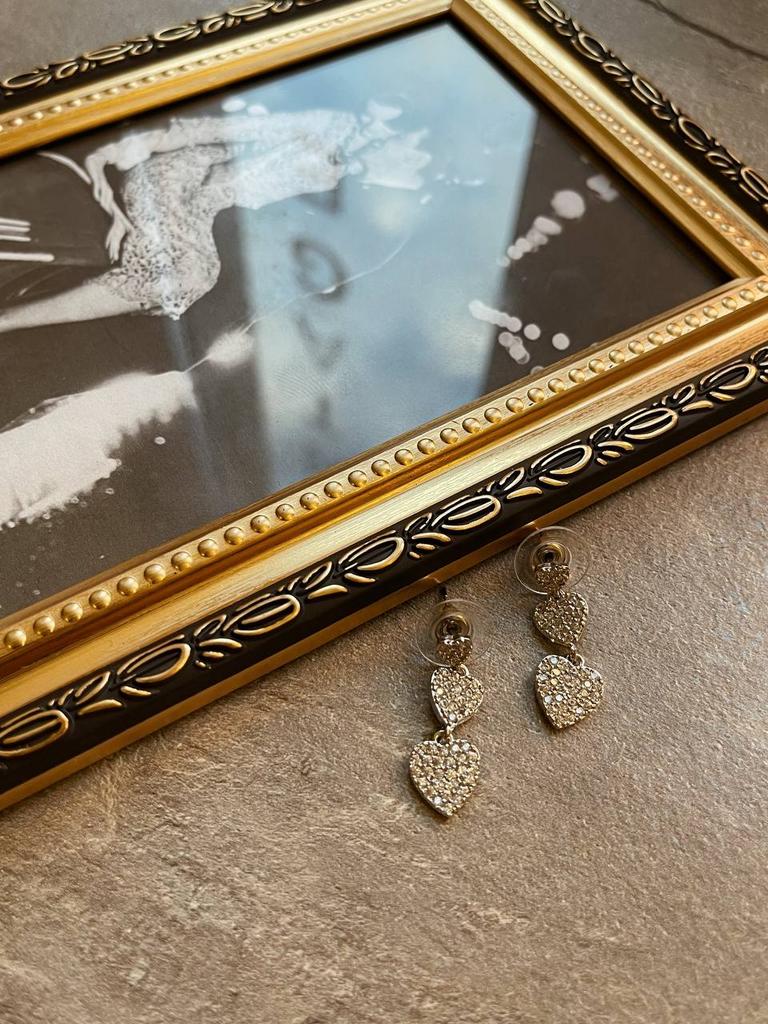 Серьги «Серебристые Сердца»