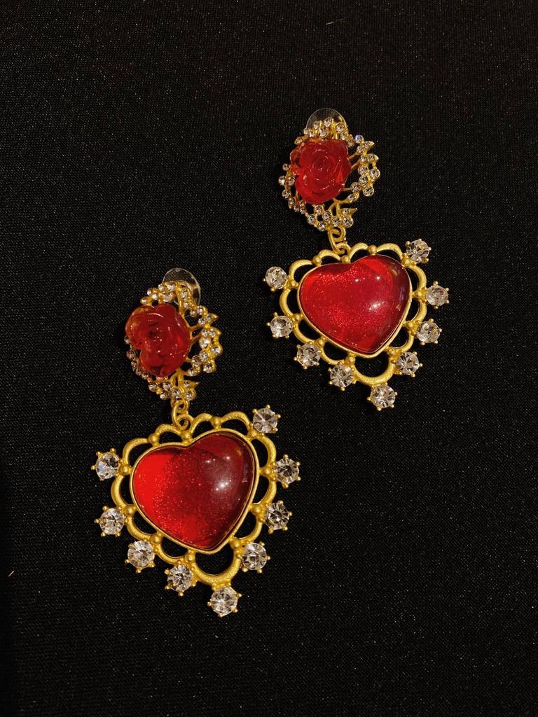 Серьги «Алые Сердца»