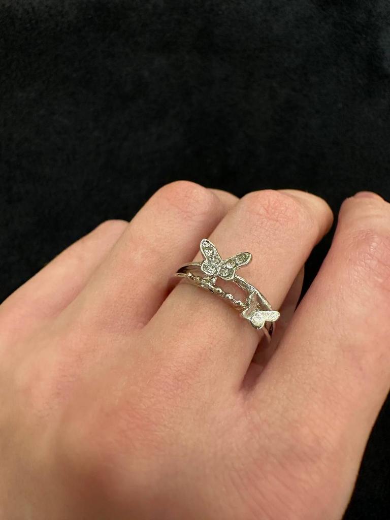 Кольцо «Бабочки-45» регулируемое