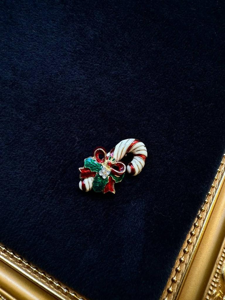 Винтажная брошь «Леденец»