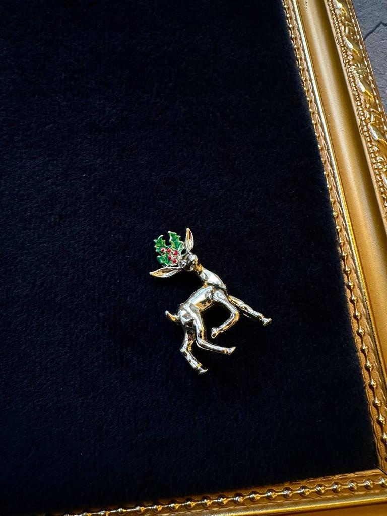 Винтажная брошь «Олень-1»