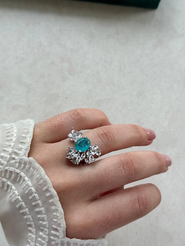 Кольцо «Ice flower» 17 размера