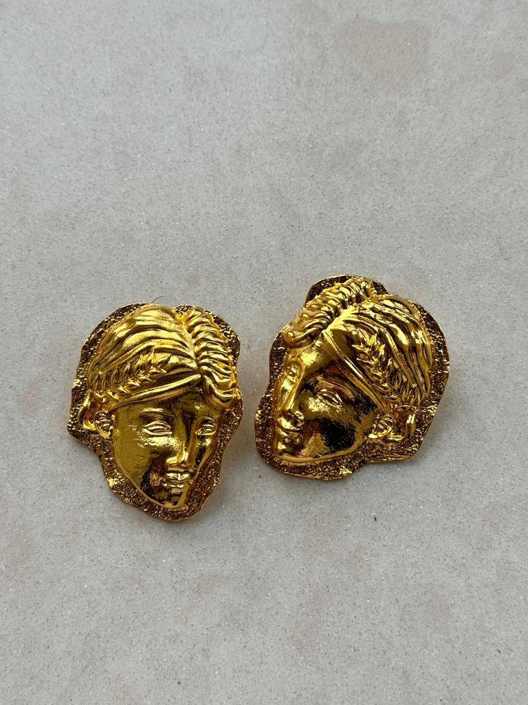 Серьги «Греция» в золотом оттенке