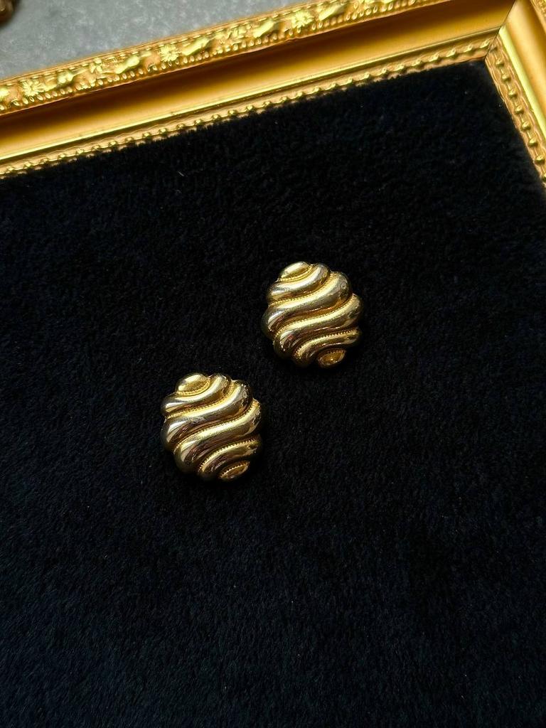 Винтажные клипсы «Волна»