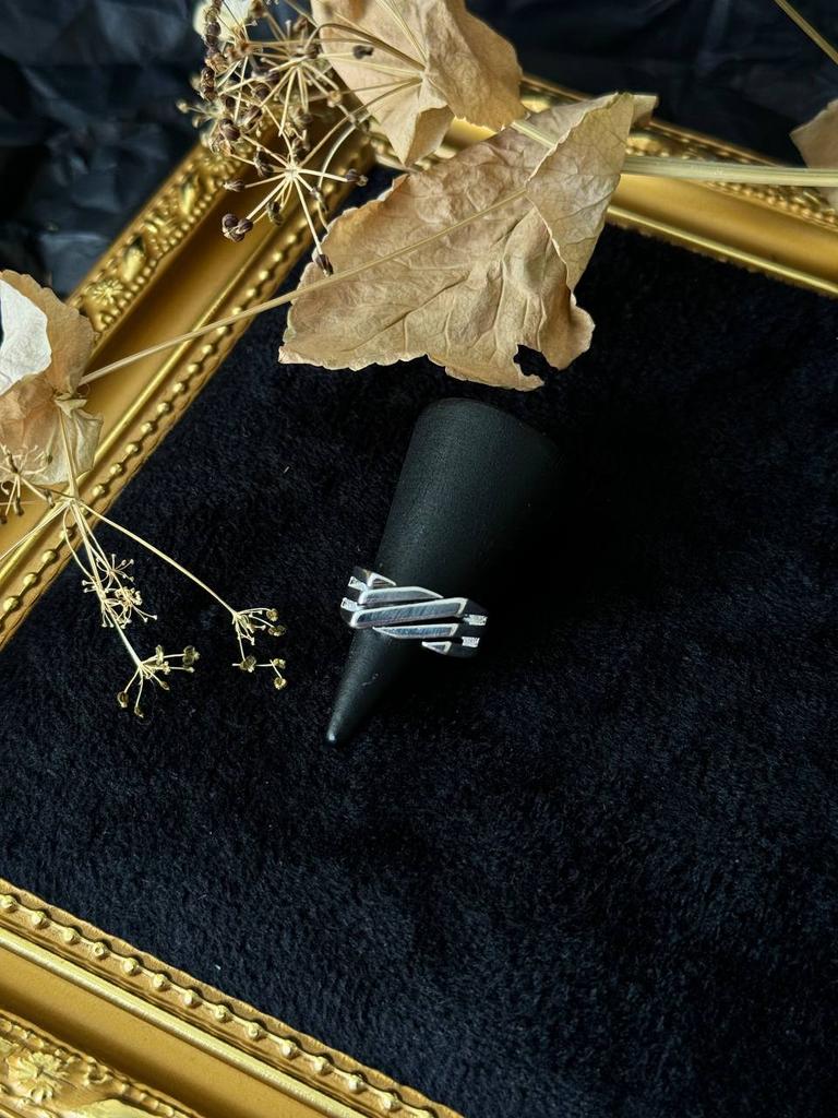 Кольцо «Грани» регулируемое