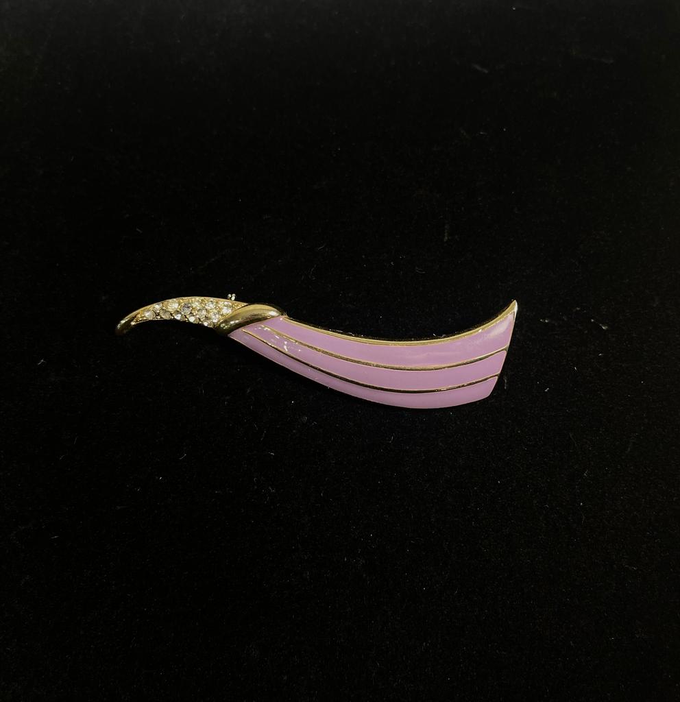 Винтажная брошь «Нежная эмаль»