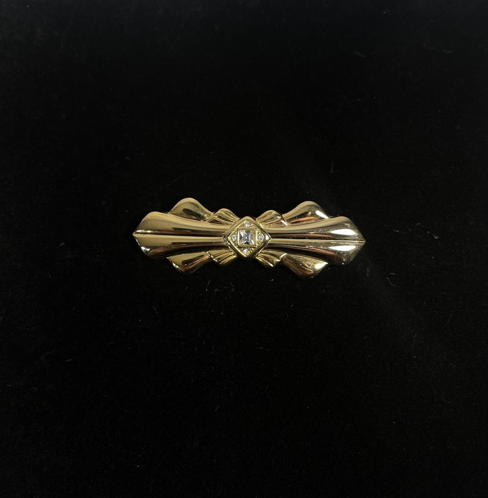 Винтажная брошь «Бриллиантовый глаз»