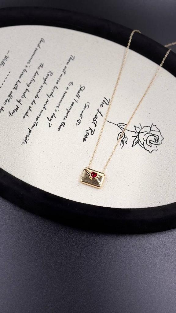 Кулон Письмо любви с конвертиком внутри i love you