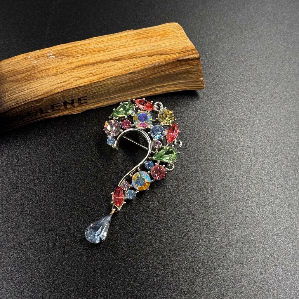 Винтажная Брошь "Цветочная коса" 80-90г , Lisner