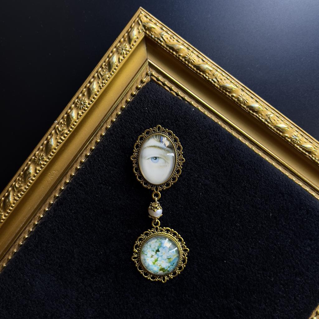 Брошь двойная "Lover's eye" - 2