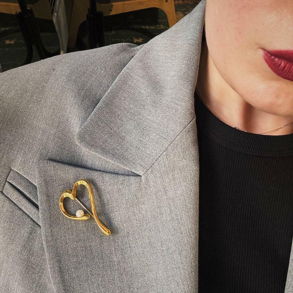 Винтажная брошь "Мое сердце"