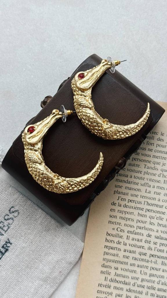 Серьги "Крокодильи слёзы"