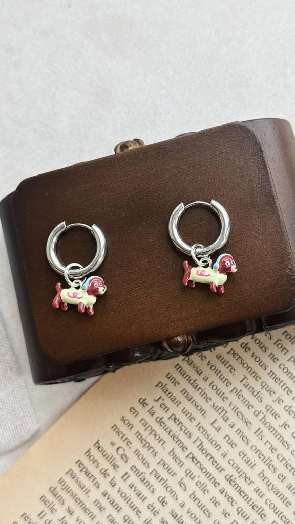 Серьги "Очаровательная лапка"