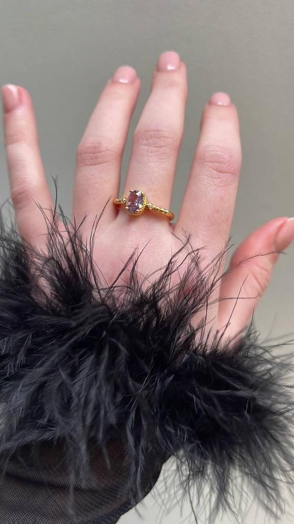 Кольцо «Сиреневый рай-1, регулируемое»