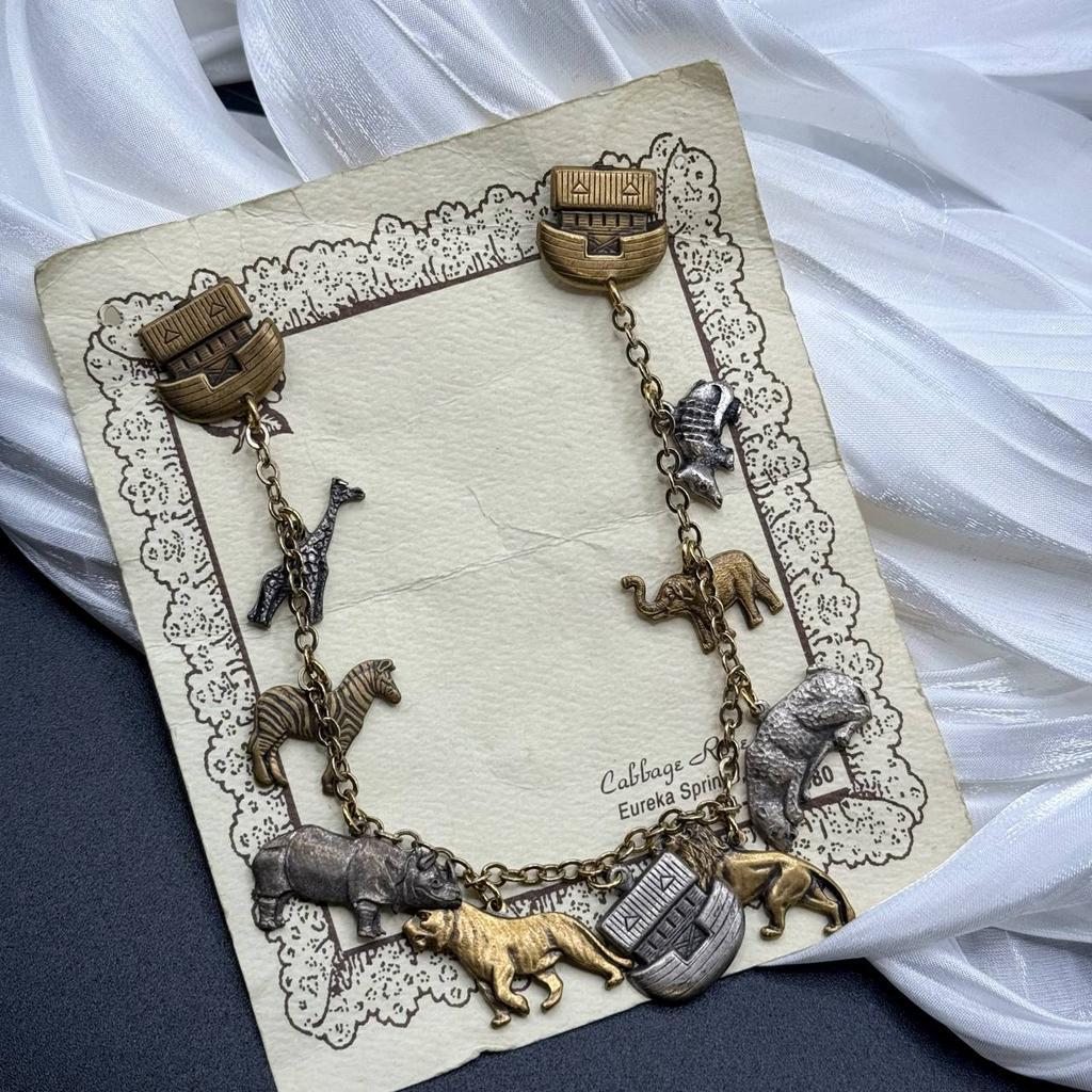 Винтажная двойная брошь "Уникальность каждого", Eureka, США, 70е