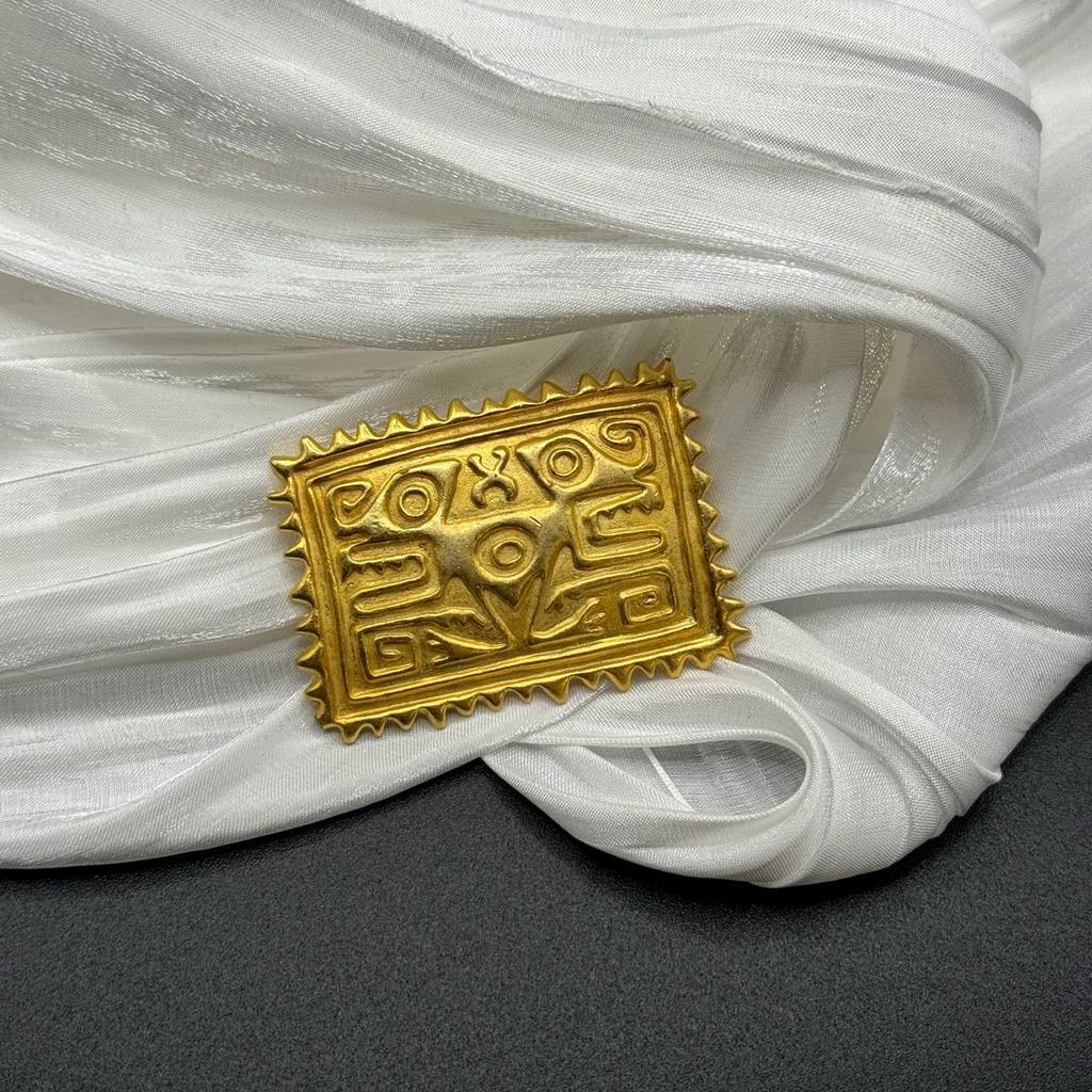 Винтажная брошь "Фрактал увиденного", J&J, США, 1988г