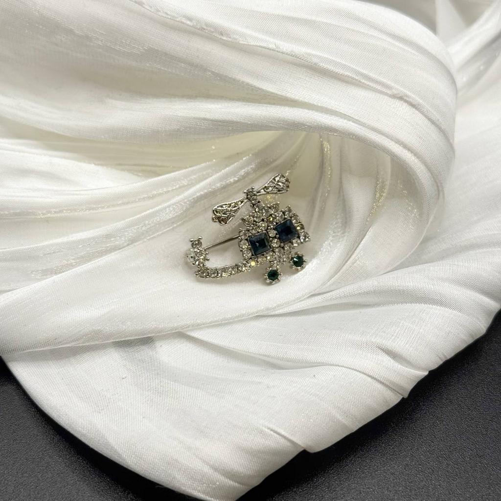 Винтажная брошь "Квантовый взлёт". США, 70е