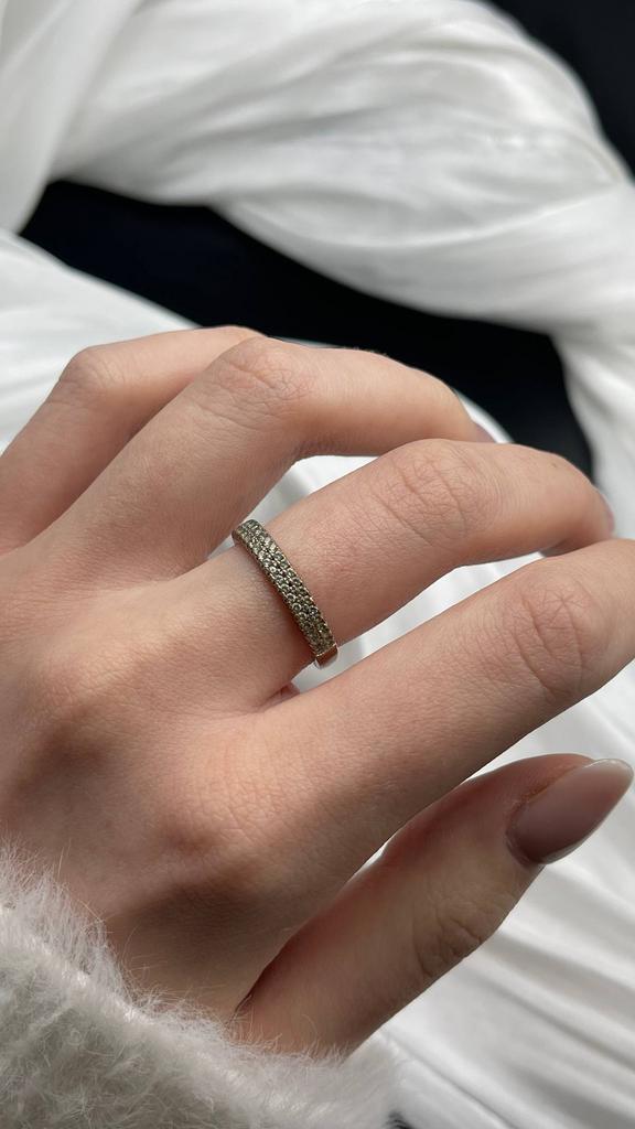 Винтажное кольцо "Прикосновение к коже", США, 70е, 18 размер