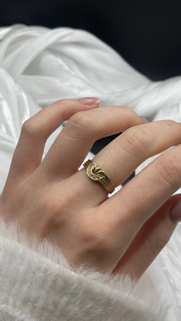 Винтажное кольцо "Coeur Silencieux", США, 70е, 18 размер