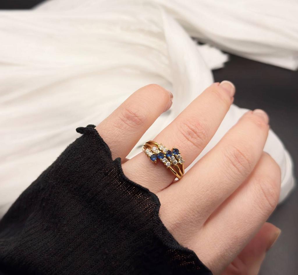 Винтажное кольцо "Многогранность №4", США, 70е, 17 размер