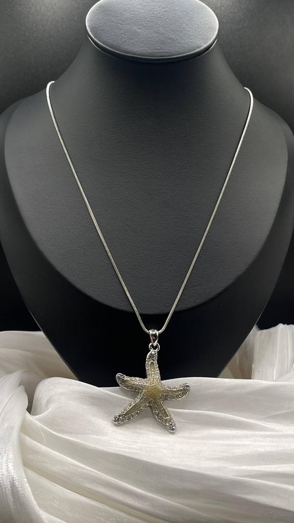 Винтажный кулон "Панкушная морская звёздочка", США, 70е