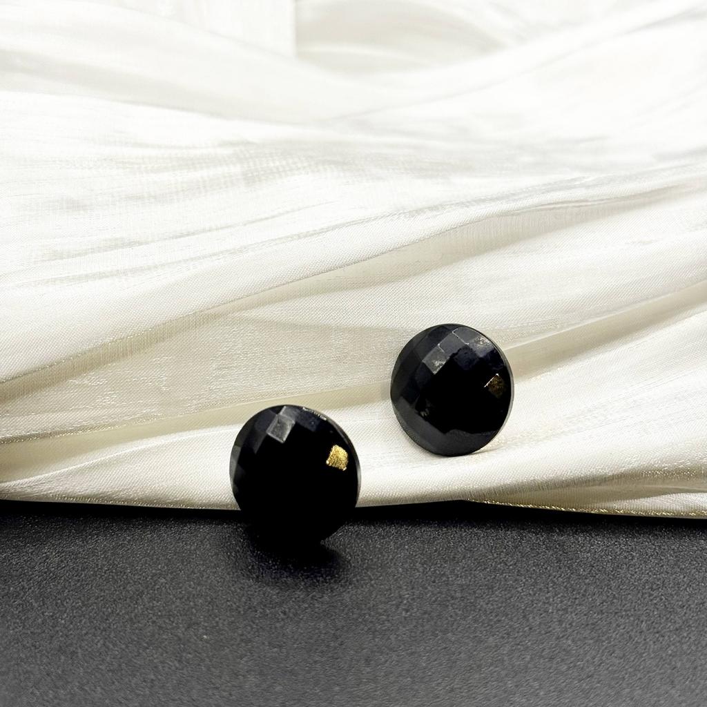 Винтажные серьги "Пуговица кабаре", США, 70е