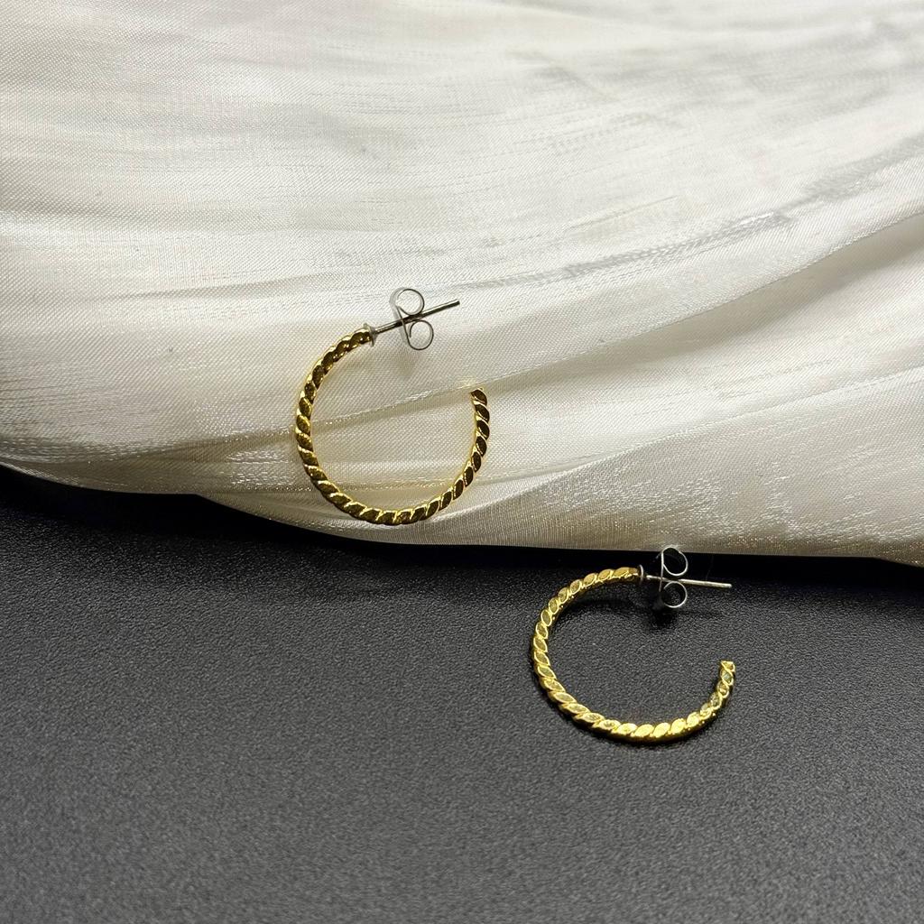 Винтажные серьги "Созерцательность №6", США, 70е