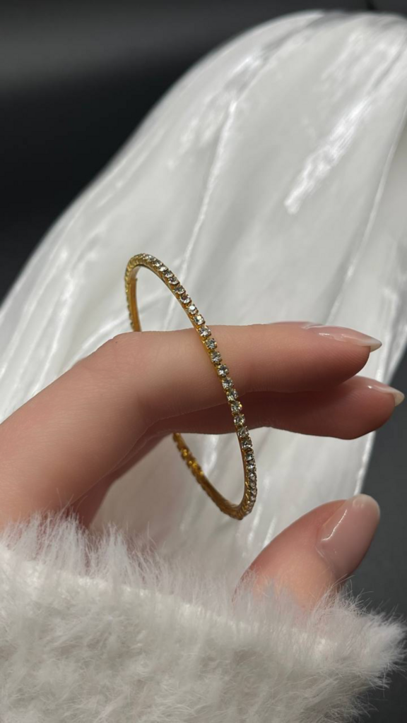 Винтажный браслет «Солнечная нить», Чехия, 80е