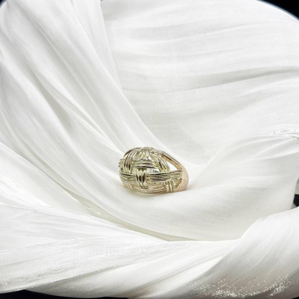 Винтажное кольцо «Тайна переплетения», 80е, 17 размер