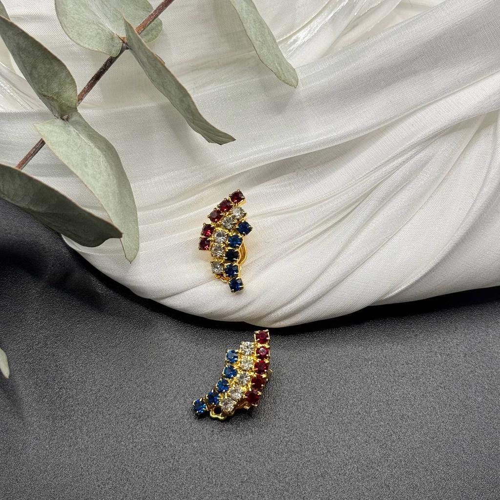 Винтажные клипсы «Мозаика света», 80-90е