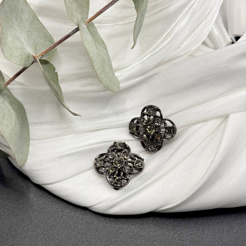 Винтажные клипсы «Загадочная роскошь», 80-90е